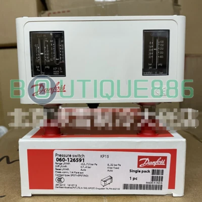 1PC NEW FOR DANFOSS KP15 060-126591 PRESSURE SWITCH -0.2...7.5BAR FREE SHIPPING - Image 1 of 3