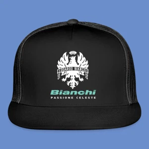 Gorra de camionero Bianchi Passione Celeste con logotipo negro talla adulta - Imagen 1 de 5