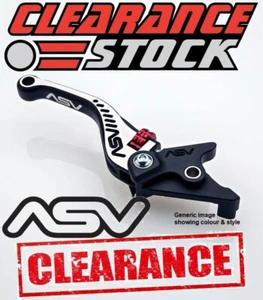 Triumph Speed Triple 955i 1999-2001 ASV C5 Short Front Brake Lever Black /Silver - Picture 1 of 4