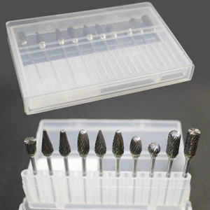 10 tlg / Set Dentallabor Wolfram Hartmetallfräser Für 2,35mm Hartmetallbohrer Bohrer - Bild 1 von 16