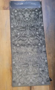 Rachel Zoe Reindeer Velvet Like Table Runner 14”x72” Wintry Winter Deer New! - Picture 1 of 8