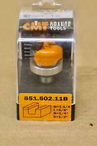 CMT 851.502.11b BOWL AND TRAY ROUTER BIT WITH BEARING 1/2" SHANK 1-1/4" DIAMETER