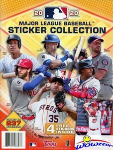 2020 Topps Baseball Stickers HUGE 44 Page Collectors Album-4 Bonus Stickers!