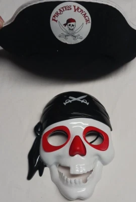 Pirates Cove Light Up Play Skull Mask With Pirate Hat Costume Pretend Play - Image 1 of 4