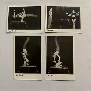 Vintage Zirkus Akrobat Darsteller Foto Photograph Lot 4x Les Cornels Holland - Bild 1 von 13