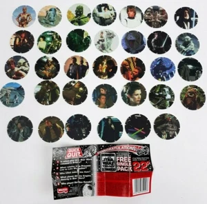 Vtg 1996 Star Wars Tazos Walkers Pogs British Food Premium Trilogy Set 34/39 - Imagen 1 de 4