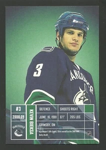 Kevin Bieksa Vancouver Canucks 2008-09 Hockey Postcard - Picture 1 of 2