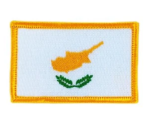 CYPRUS CYPRIOT FLAG PATCHES COUNTRY PATCH BADGE IRON ON NEW EMBROIDERED - Imagen 1 de 1