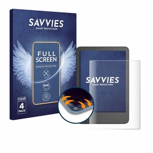 4x Full-Screen Schutz Folie für Amazon Kindle 2024 3D Curved Edge Display - Bild 1 von 7