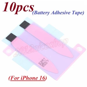 10pcs OEM Battery Adhesive Glue Tape Strip Sticker For iPhone 16 - Picture 1 of 3