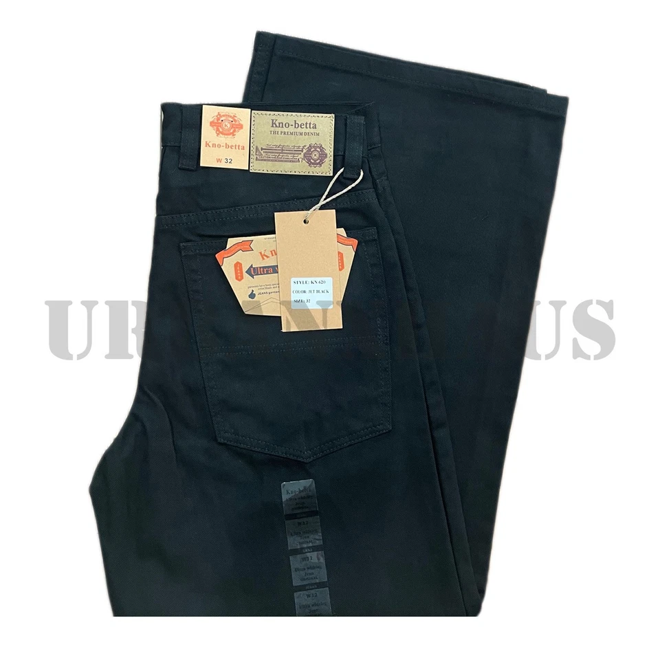KNO BETTA MEN'S BAGGY ULTRA WIDE LEG LOOS FIT DENIM JEANS (30-42) - Image 1 of 1