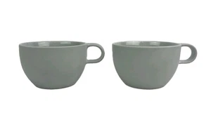 Big Game for Nespresso #D2401 Cappuccino Matt Gray Coffee Cups Set Of 2 - Picture 1 of 6