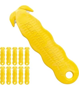 90 Count New Klever Kutter KCJ-1Y Safety Box Cutter Yellow Knife - Picture 1 of 1