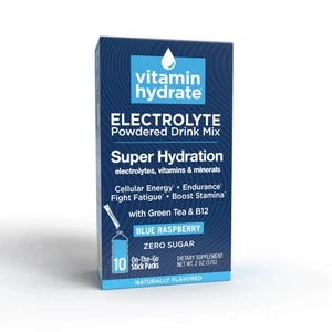 Hydrate Electrolyte Powdered Drink Mix, Super Hydration, Boost Stamina & Figh... - Picture 1 of 6