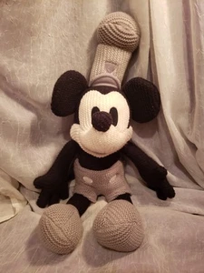 DISNEY MICKEY MOUSE STEAMBOAT WILLIE 18" PLUSH - Picture 1 of 8