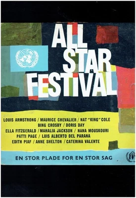 ALL STAR FESTIVAL VINYL  ALBUM ELLA FITZGERALD LOUIS ARMSTRONG DORIS DAY - Image 1 of 2