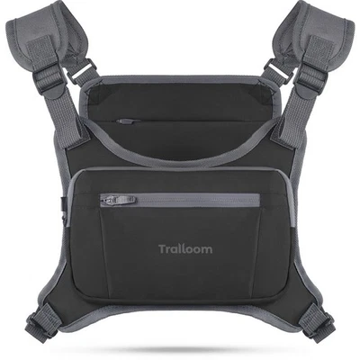 Running Chest Pack, Reflective Vest, Water Repellent, Phone Holder Unisex - Image 1 of 4