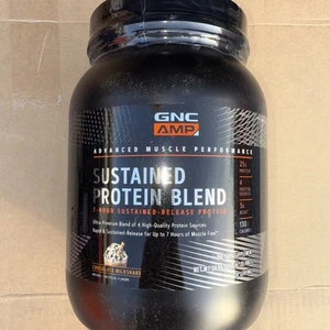 Gnc Amp Sustained Protein Blend | Targeted Muscle Building And Exercise Formula - Picture 1 of 6