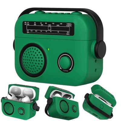 Capa protetora silicone à prova de choque com suporte para Apple AirPods Pro 3 - Imagem 1 de 4