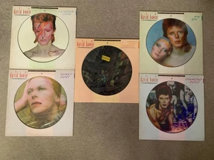 DAVID BOWIE COMPLETE ORIGINAL NUMBERED UK 1984 BOPIC 5 x PICTURE DISC LP SET - Picture 1 of 22