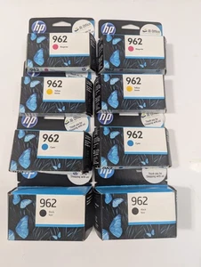 8-PACK HP GENUINE 962 BLACK & 962 COLOR INK 2 SETS OFFICEJET PRO 9025 Exp. 2023 - Picture 1 of 6
