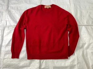JAMES RENWICK Herren Pullover 100% Pure Cashmere Rot Größe XS Made in Scotland - Bild 1 von 7