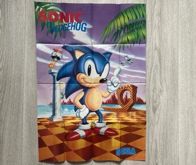 Sonic The Hedgehog Poster, Sega Megadrive, Retro, Classic, Vintage, 90’s