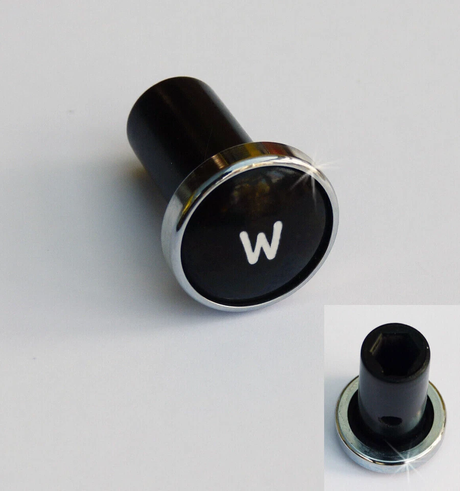 Lucas Type Classic Car Chrome Rimmed Black W Wiper Knob, Riley Wolseley etc - Image 1 of 1