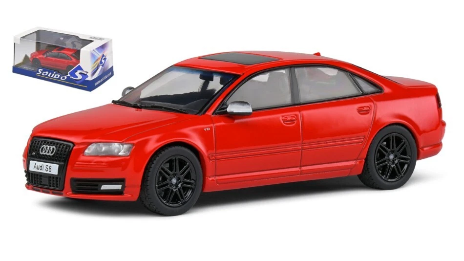 Solido AUDI S8 D3 2010 RED W/BLACK LINE 1:43 - Immagine 1 di 1