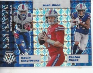 ALLEN SINGLETARY DIGGS 2020 PANINI MOSAIC FLEA FLICKER SILVER PRIZM #FF3