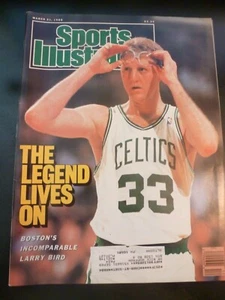 Sports Illustrated 3/28/1988, Larry Bird HOF Cover, Baseball 1988 Rookies - Picture 1 of 3