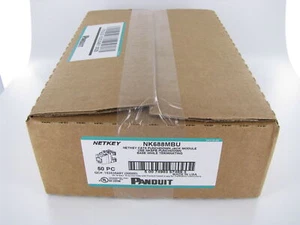 BOX MIT 50, Panduit NetKey NK688MBU Cat6 Keystone Jack Modul, blau ~ STSI - Bild 1 von 4
