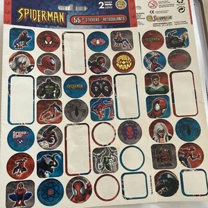 Adesivi vintage Sandylion Spider-Man Marvel 2 fogli 2005 fumetti supereroi - Foto 1 di 8