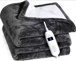 Medical King Heated Blanket, Machine Washable Soft Open Box Still In Plastic - Picture 1 of 2