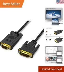 Gold-Plated 10ft DVI-D to VGA Cable - Connects Desktop & Laptop Displays Easily - Picture 1 of 9