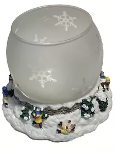 Pfaltzgraff Winterberry Sculpted Tea light Christmas Globe Candle Holder In Box - Picture 1 of 12