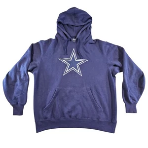 NFL Dallas Cowboys Ropa Auténtica Sudadera con Capucha Para Hombre XL Azul Bolsillo Frontal Logo - Imagen 1 de 5
