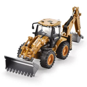 1:50 Backhoe Excavator Front Loader Truck Toy Model Diecast Construction Vehicle - Picture 1 of 10