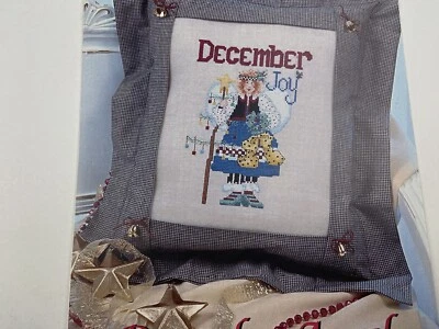 Alma Lynne December Angel Counted Cross Stitch Pattern Christmas Joy - Image 1 of 2