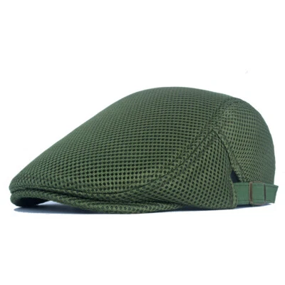 Para hombres Verano Newsboy Ivy Gatsby Gorra Malla Cabbie Golf Conducción Sol Boina Plana Sombrero Foto 1 de 4