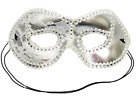Silver White Lace Cat Eye Mask Masquerade Party Mardi Gras Halloween