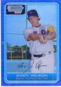 2006 BOWMAN CHROME PROSPECTS BLUE REFRACTOR ANDY WILSON RC #110/150 - Picture 1 of 1