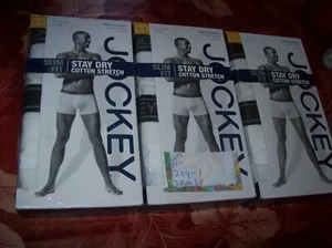 Jockey Slim Fit LOW-RISE Trunks 2 IN BOX 3 BOXES 6 PAIR LOW PRICE XXL XX LARGE - Picture 1 of 4