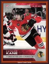 2021/22 Topps Now NHL STICKER #63 7TH HAT TRICK PATRICK KANE BLACKHAWKS