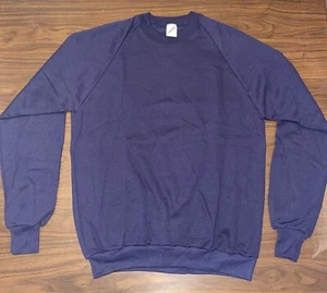 Vintage JERZEES Russell Sweatshirt Mens XL Navy Blue 50/50 Made in USA - Picture 1 of 6