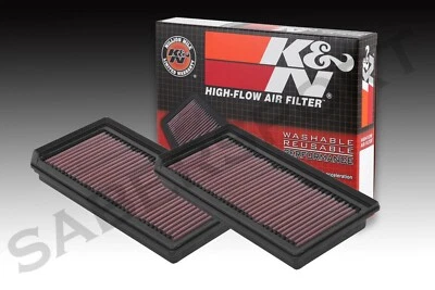 Dos filtros de admisión de aire K&N 33-5105 para Cadillac CT4 2022-2025 3,6 L y CT5 3,0 L Foto 1 de 4