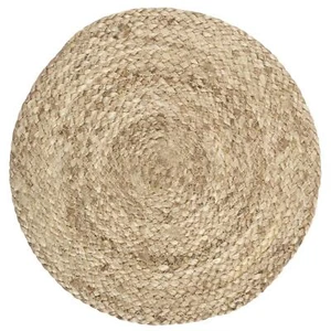 IB Laursen mesa redonda oscura natural yute juego mesa decoración - Imagen 1 de 6