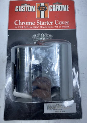 Custom Chrome RDI Harley FXR Dyna Chrome Starter Motor Cover Late Model 28-609 - Image 1 of 4