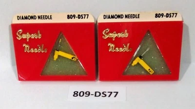 SUPERB NEEDLE ( 2 PACK ) NEW DIAMOND NEEDLE STYLUS 809-DS77 SONOTONE N21T, N22T, N35T