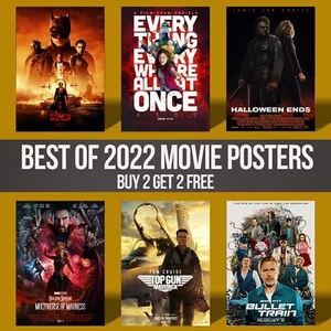 2022 Movies So Far Modern Cinema Movie Posters REQUEST ANY MOVIE UP TO A2 SIZE - Picture 1 of 44